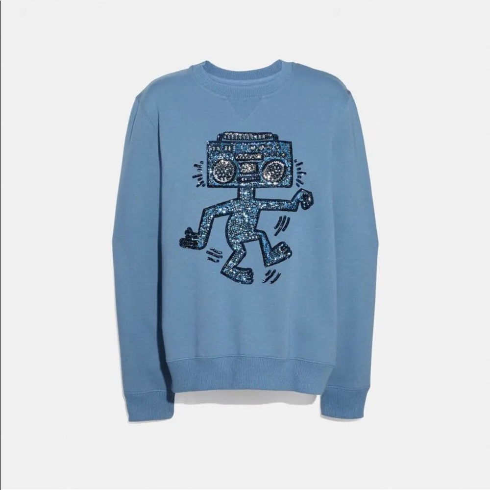 Coach 1941 Sequin Keith Haring Sweatshirt